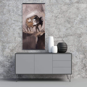 Abstract Buffalo - Wooden Magnetic Frame