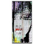 Abstract Colorful Woman Face - Wooden Magnetic Frame