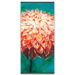 Abstract Dahlia Flower - Wooden Magnetic Frame