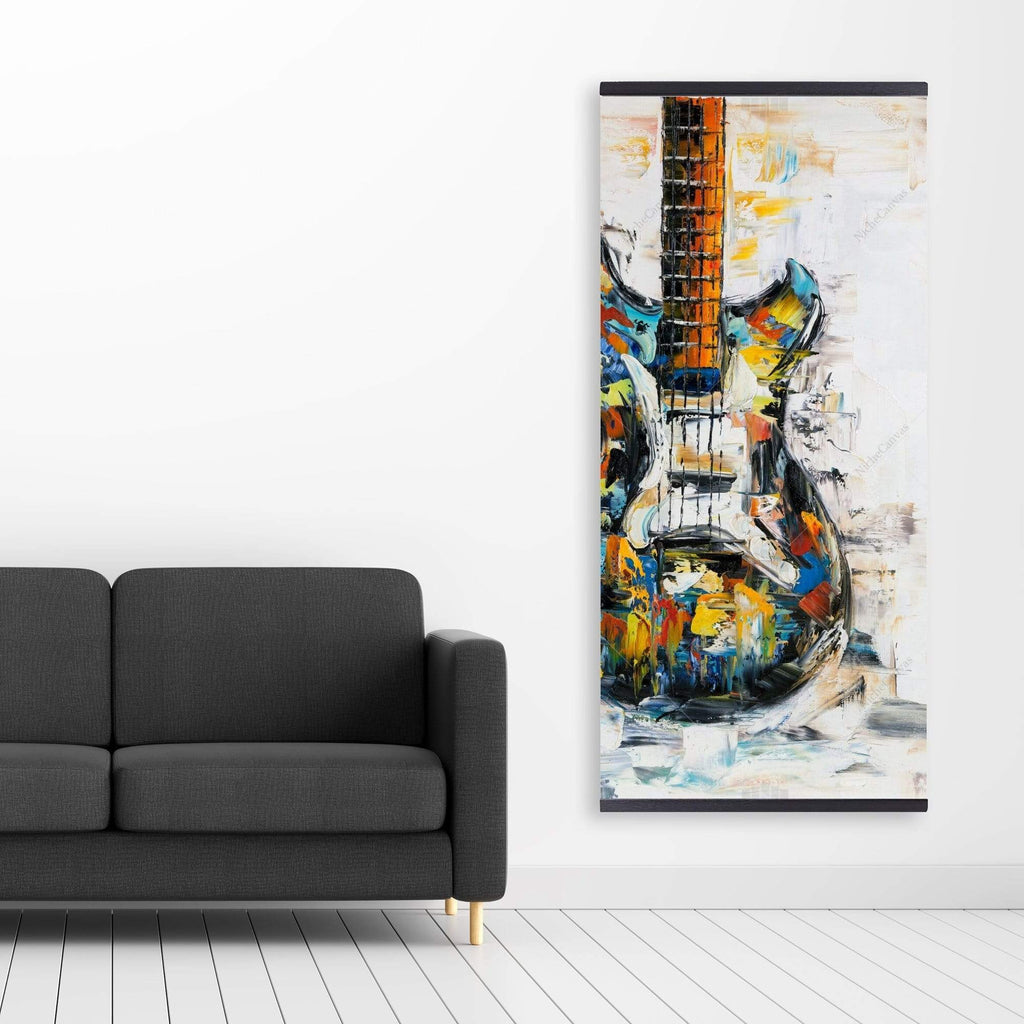 Abstract Guitar - Wooden Magnetic Frame
