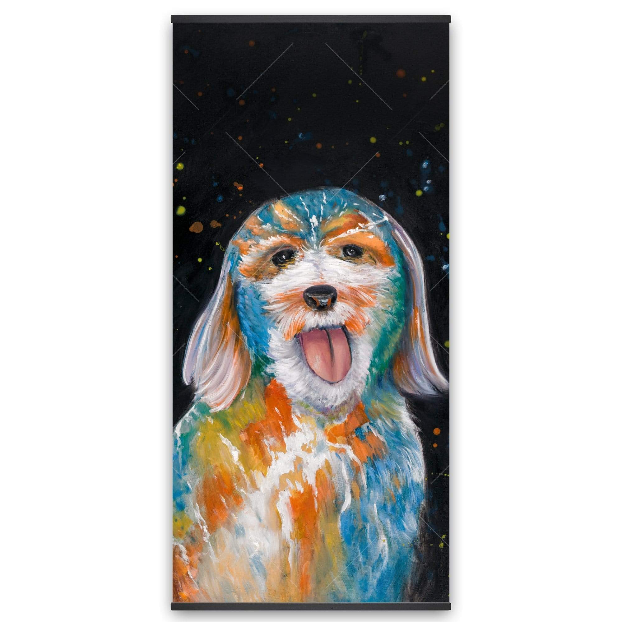 Abstract Labradoodle - Wooden Magnetic Frame