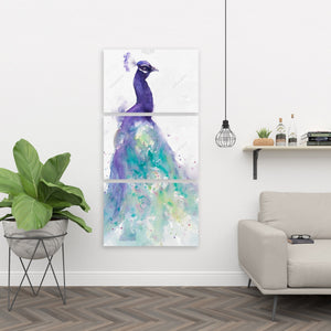 Abstract Peacock In Watercolor