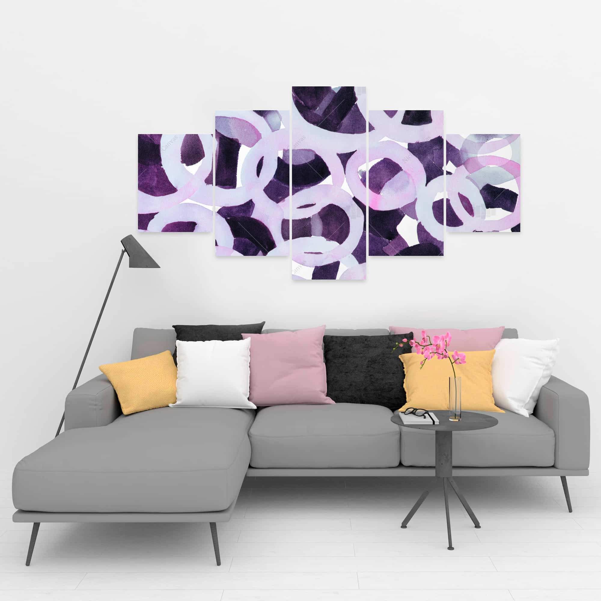 Abstract Purple Circles