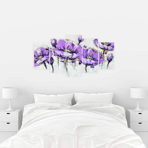 Abstract Purple Flowers