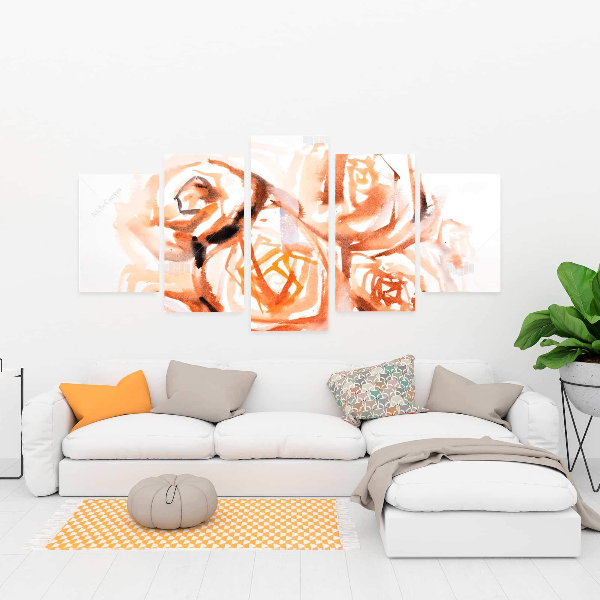 Sepia Style Abstract Roses Bundle