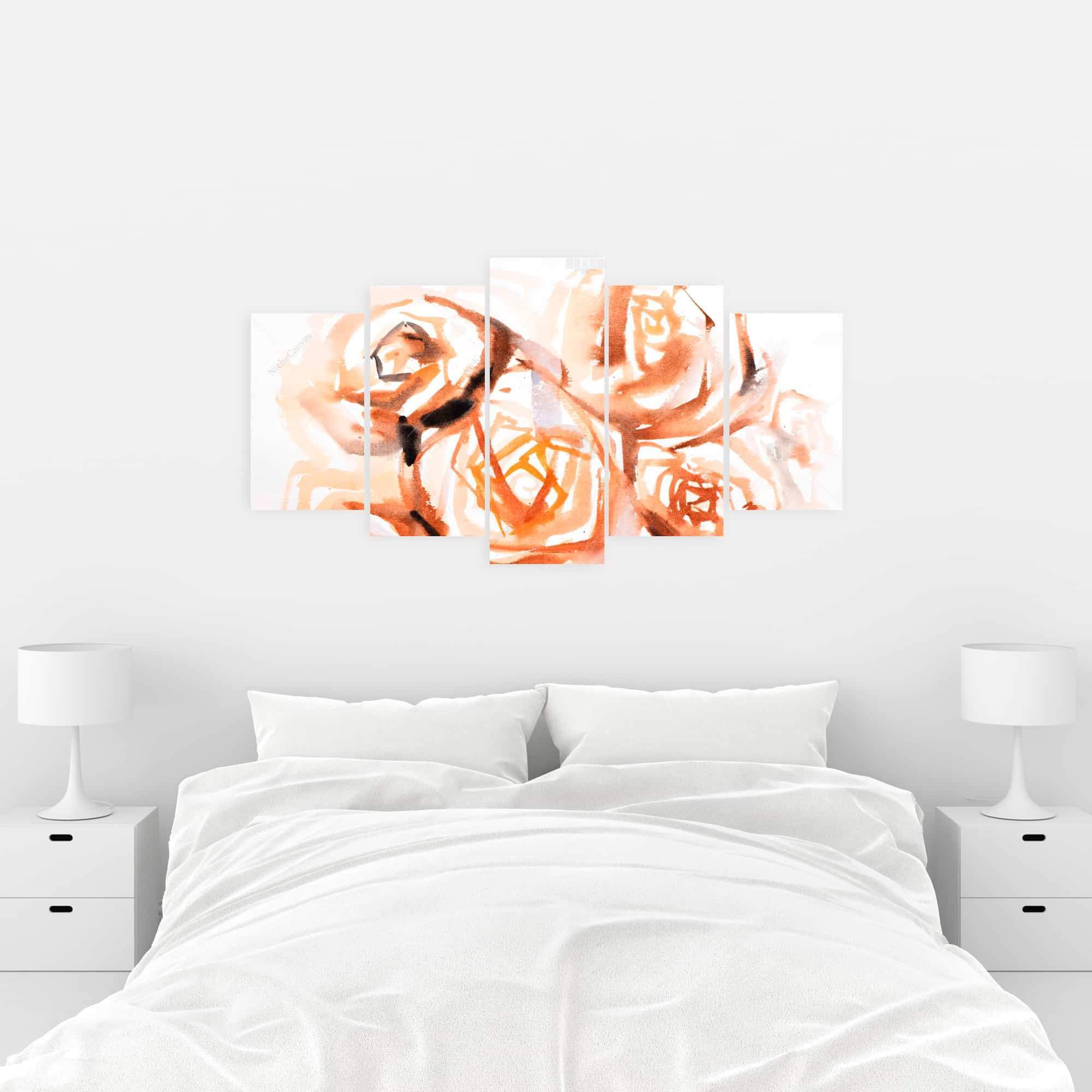 Sepia Style Abstract Roses Bundle