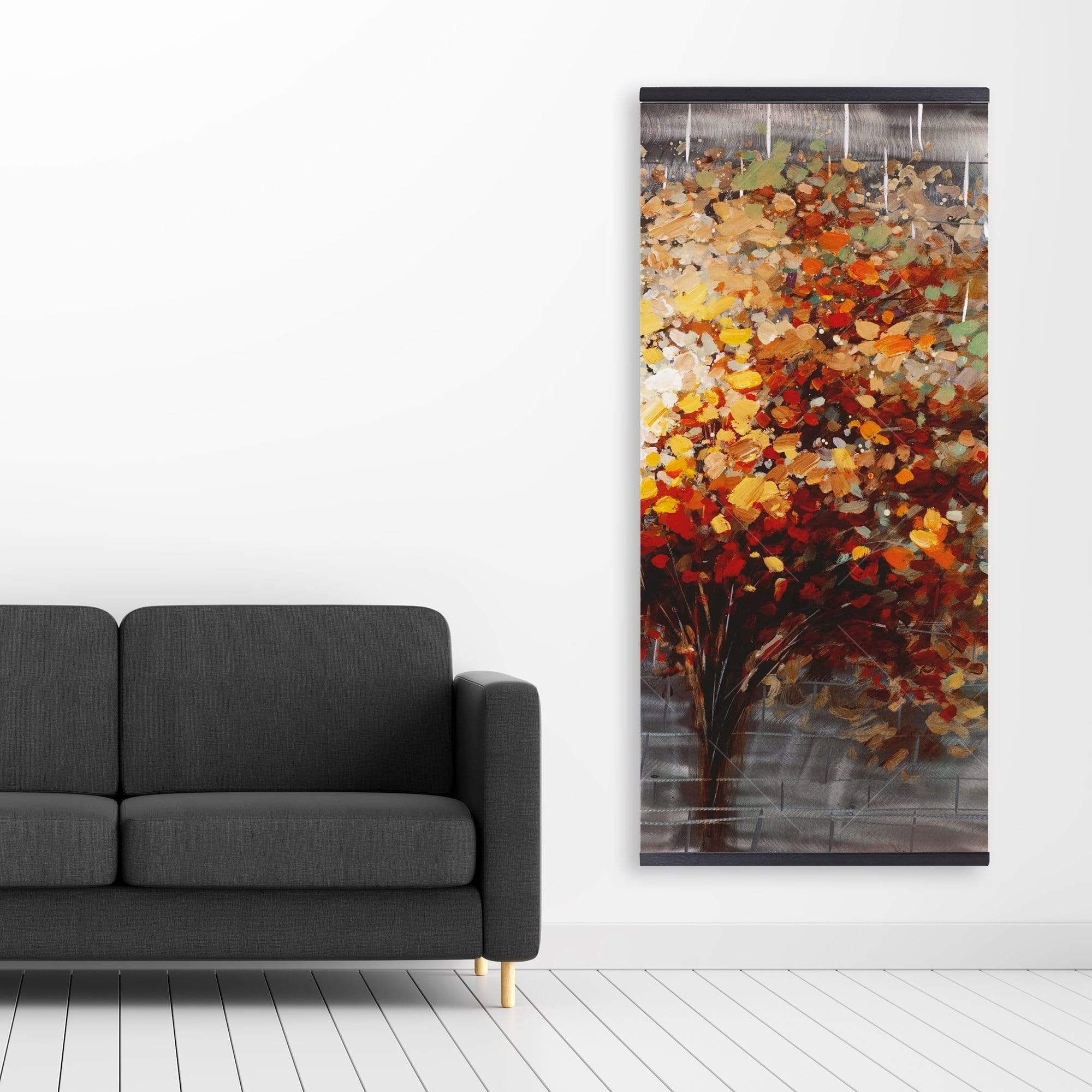 Abstract Tree By Fall - Wooden Magnetic Frame