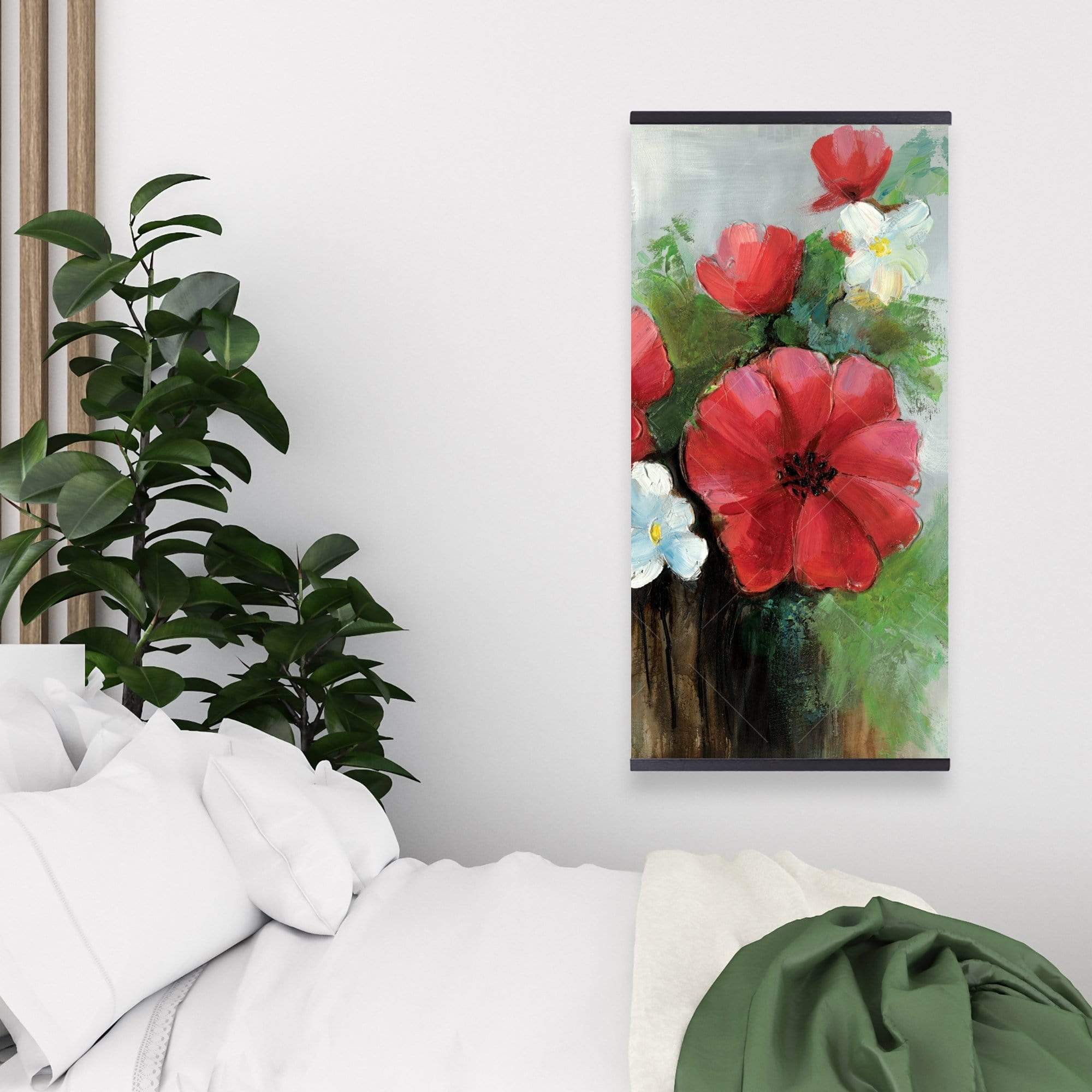 Abstract Wild Flowers Bundle - Wooden Magnetic Frame