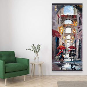 Alleys With Arch - Wooden Magnetic Frame