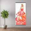 Beautiful Red Prom Dress - Wooden Magnetic Frame