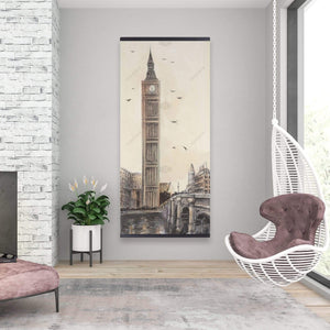 Big Ben In London - Wooden Magnetic Frame