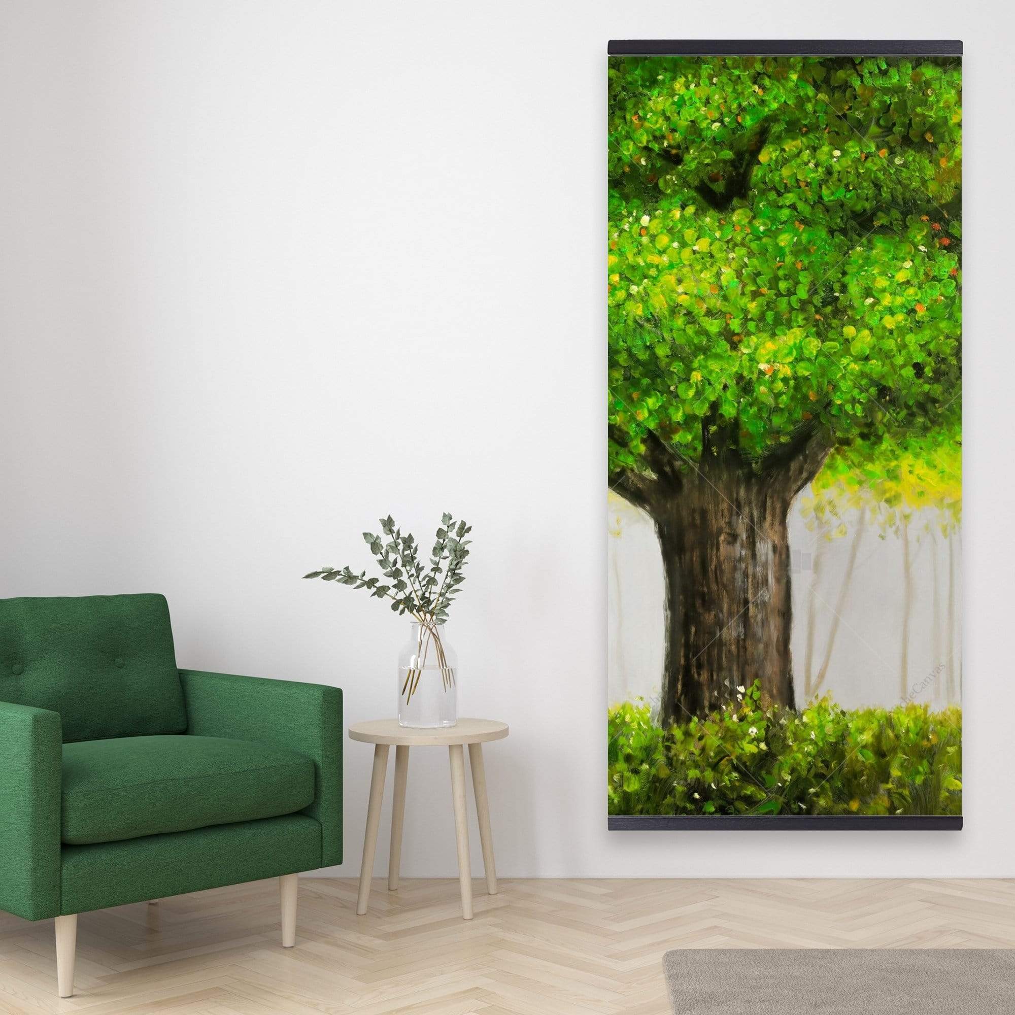 Big Green Tree - Wooden Magnetic Frame