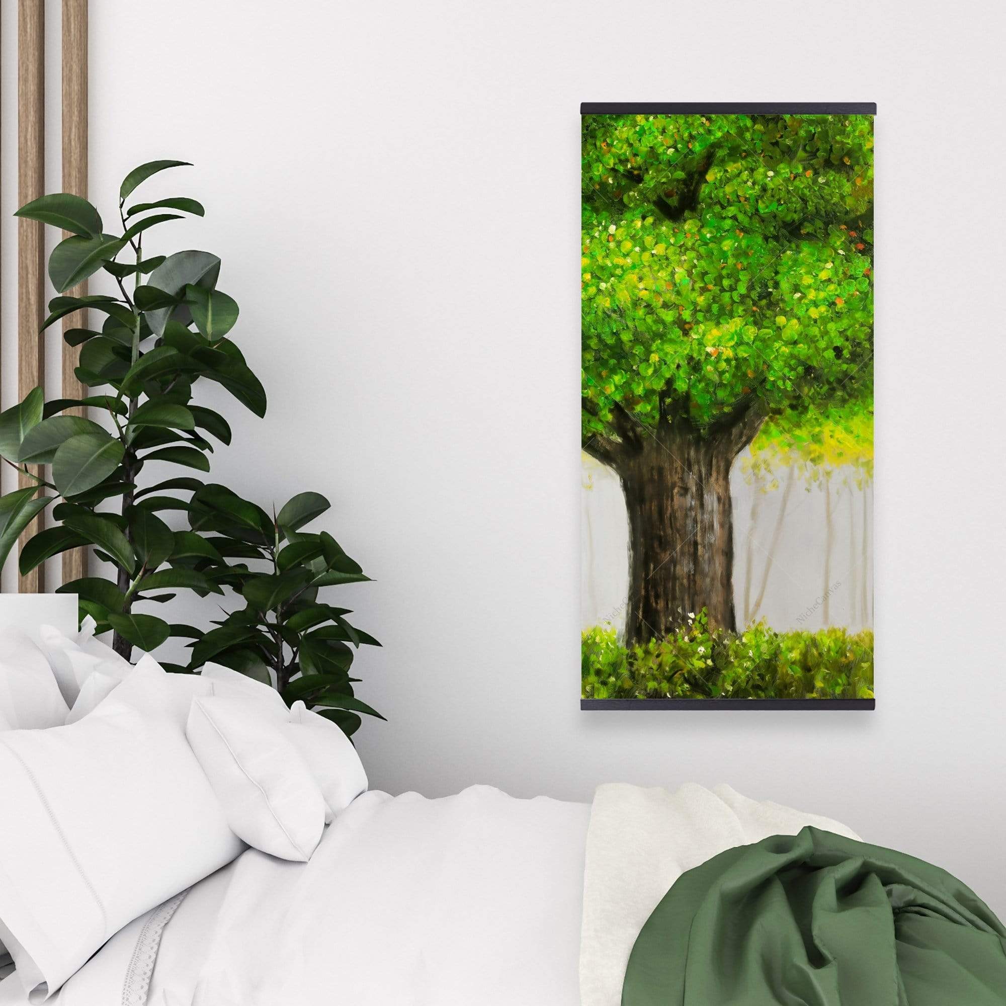 Big Green Tree - Wooden Magnetic Frame