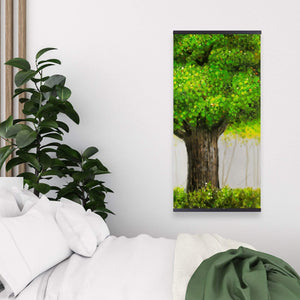 Big Green Tree - Wooden Magnetic Frame