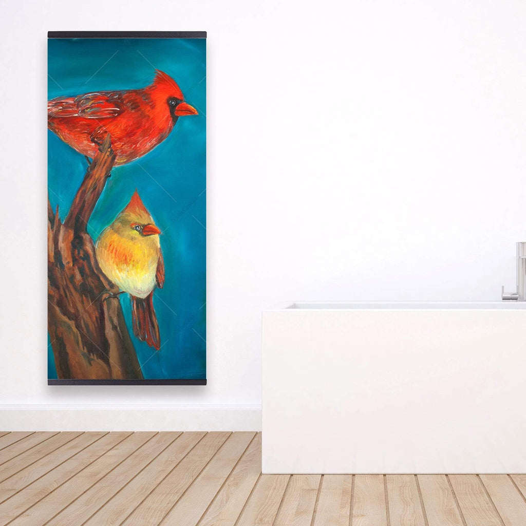 Birds On A Branch - Wooden Magnetic Frame