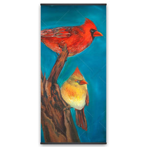 Birds On A Branch - Wooden Magnetic Frame