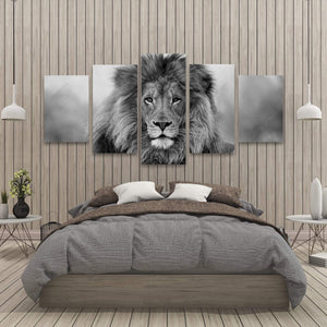 Black And White Lion