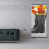 Boots Full Of Flowers - Wooden Magnetic Frame