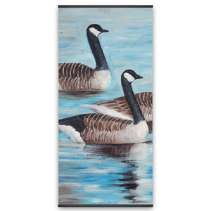 Bustards In The Water - Wooden Magnetic Frame