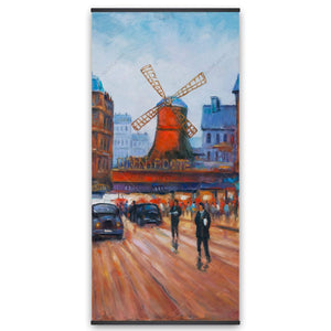 Busy Street Moulin Rouge - Wooden Magnetic Frame