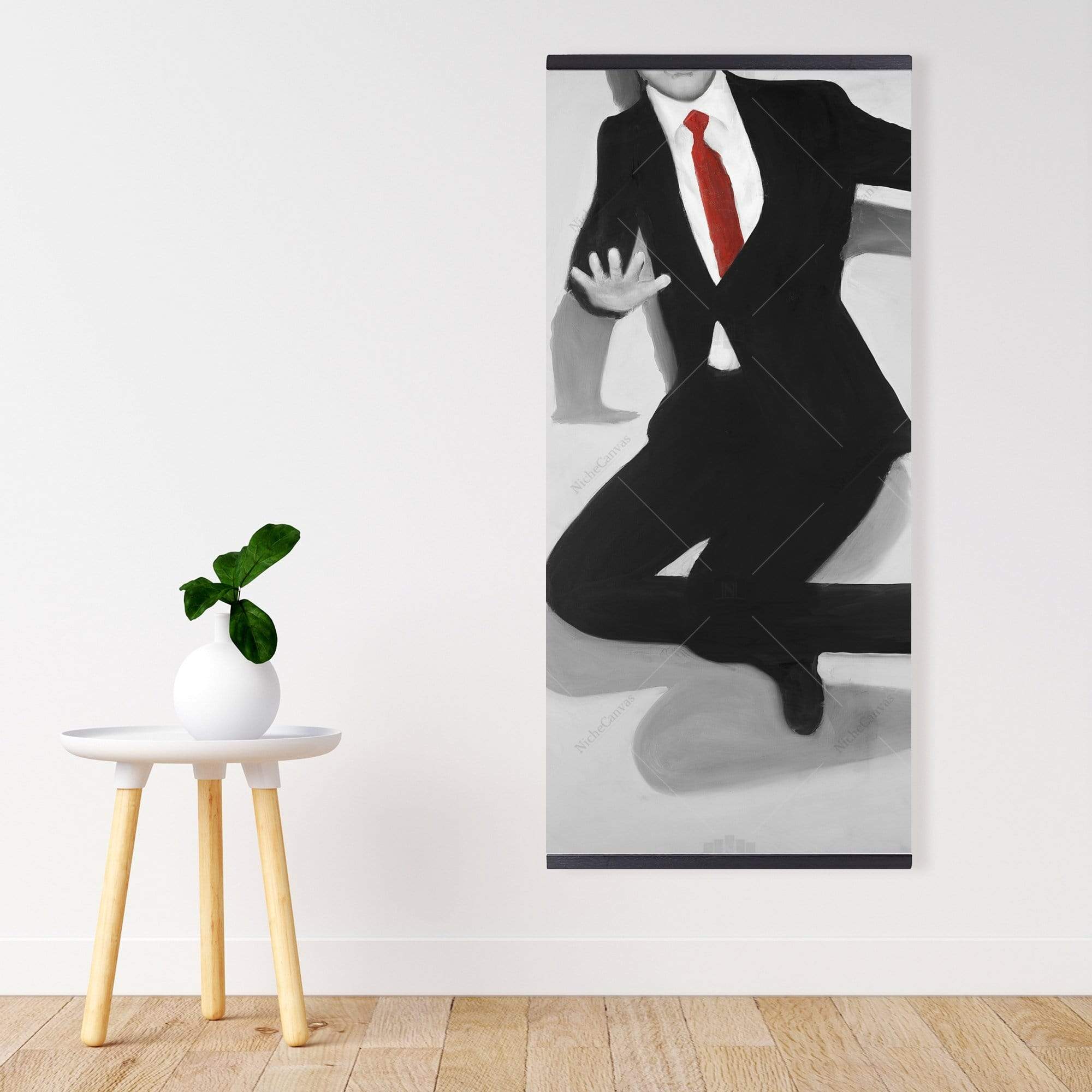 Classical Jumping Man - Wooden Magnetic Frame