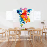 Color Spotted Abstract Giraffe