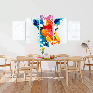 Color Spotted Abstract Giraffe