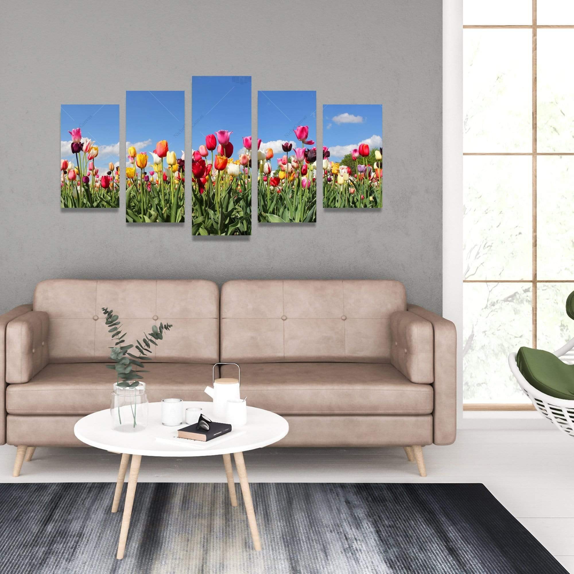 Colored Tulips