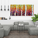 Colored Birches