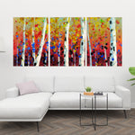 Colored Birches