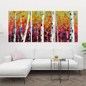 Colored Birches