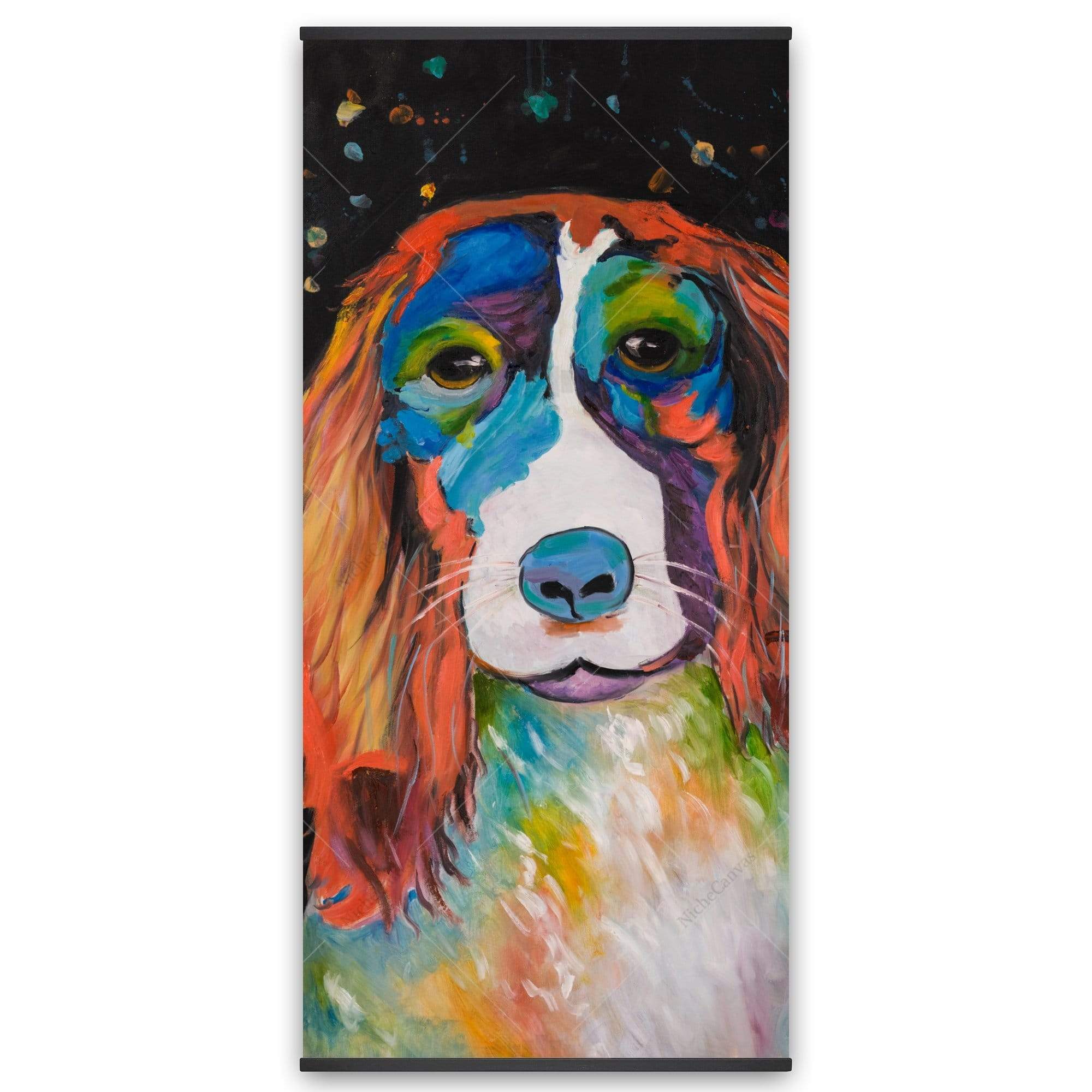 Colorful Dog - Wooden Magnetic Frame