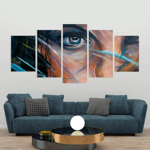 Colorful Woman Face