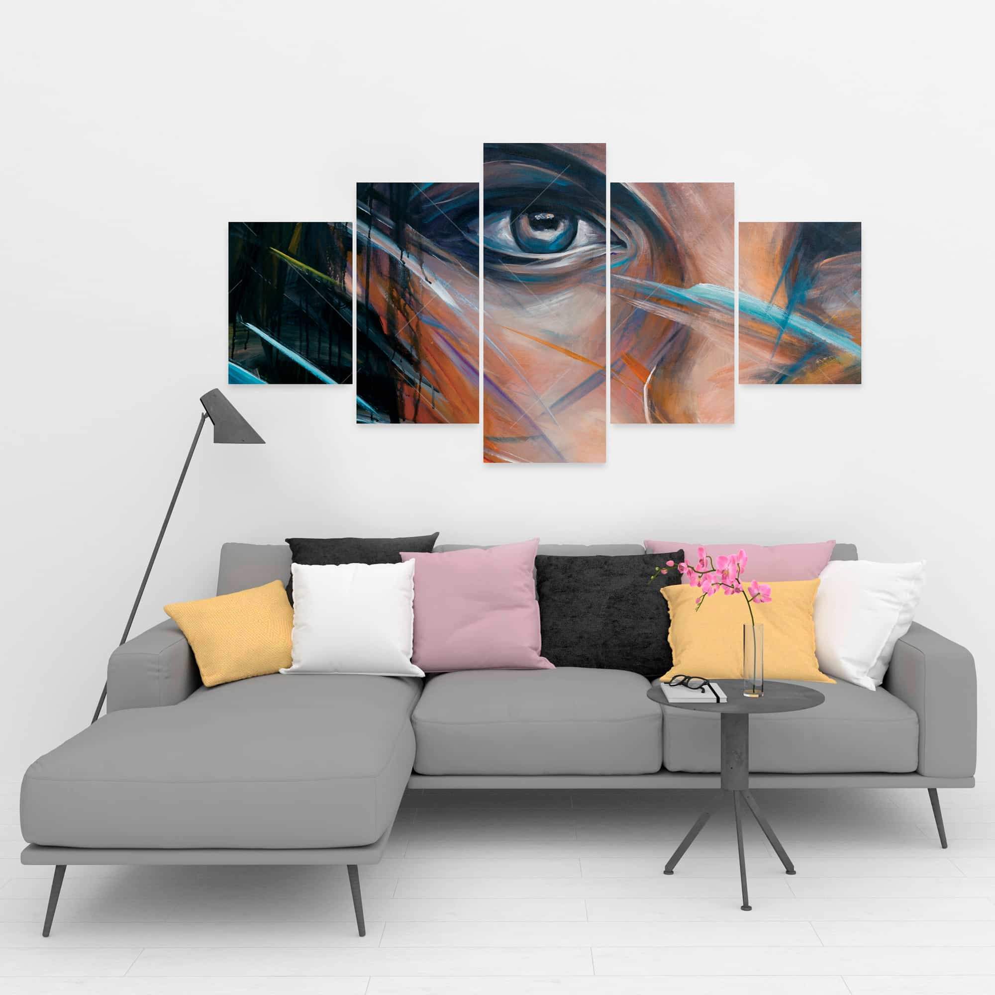 Colorful Woman Face