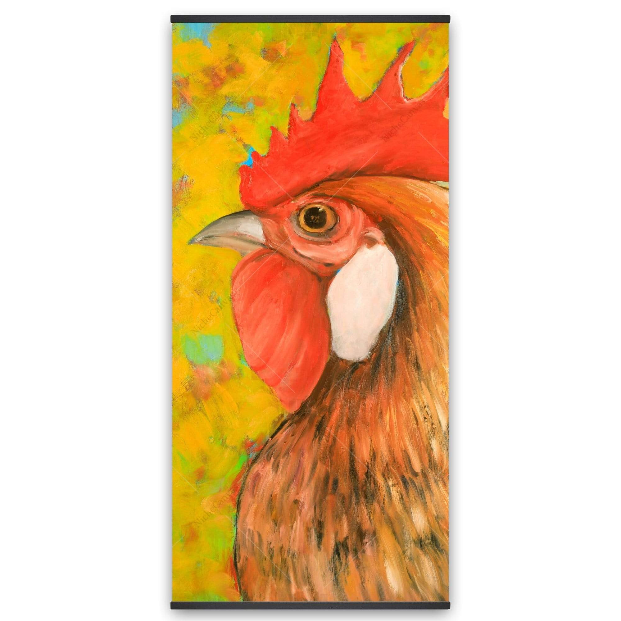 Colorful Chicken - Wooden Magnetic Frame