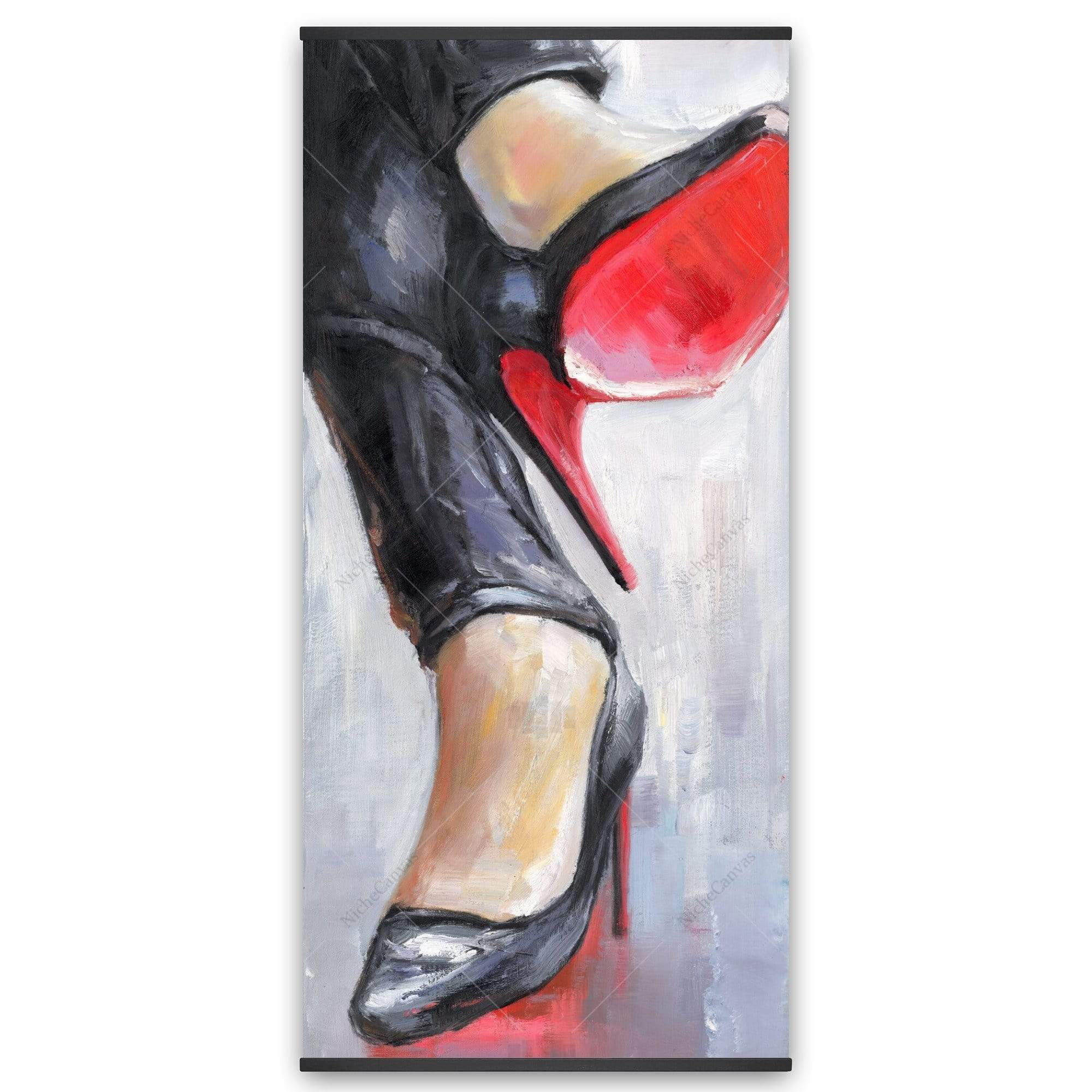 Crossed Legs And High Heels - Wooden Magnetic Frame