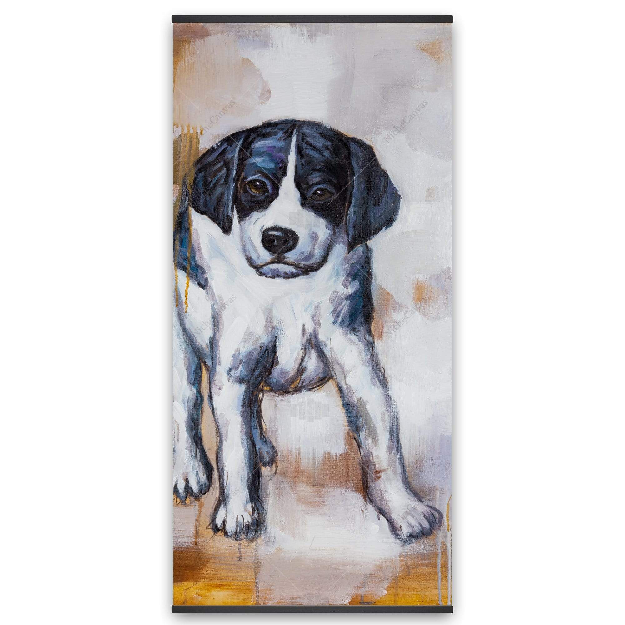 Curious Puppy Dog - Wooden Magnetic Frame