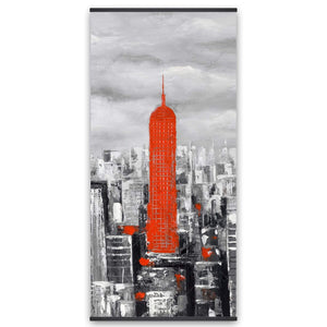 Empire State Building Of New York - Wooden Magnetic Frame