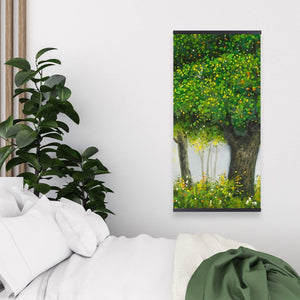 Forest By Summer - Wooden Magnetic Frame