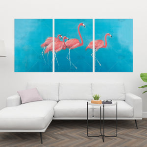 Four Flamingos