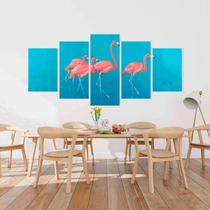 Four Flamingos