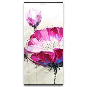 Fuchsia Wild Flower - Wooden Magnetic Frame