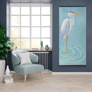 Great Blue Heron - Wooden Magnetic Frame