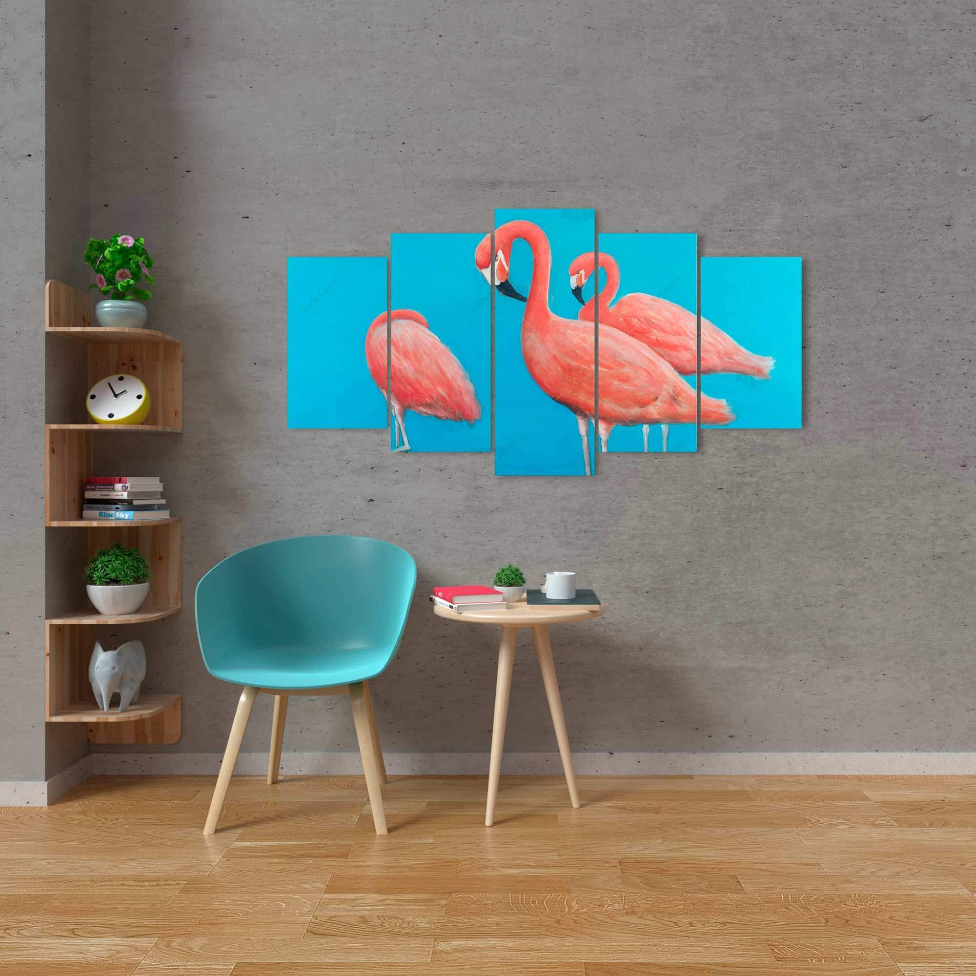 Group Of Flamingos