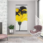 Hungry Bee On A Dandelion - Wooden Magnetic Frame