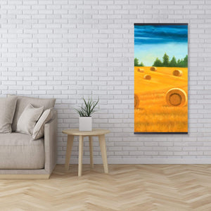 Landscape Of The Countryside - Wooden Magnetic Frame