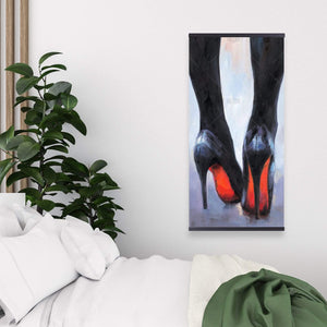 Long Legs With High Heels - Wooden Magnetic Frame