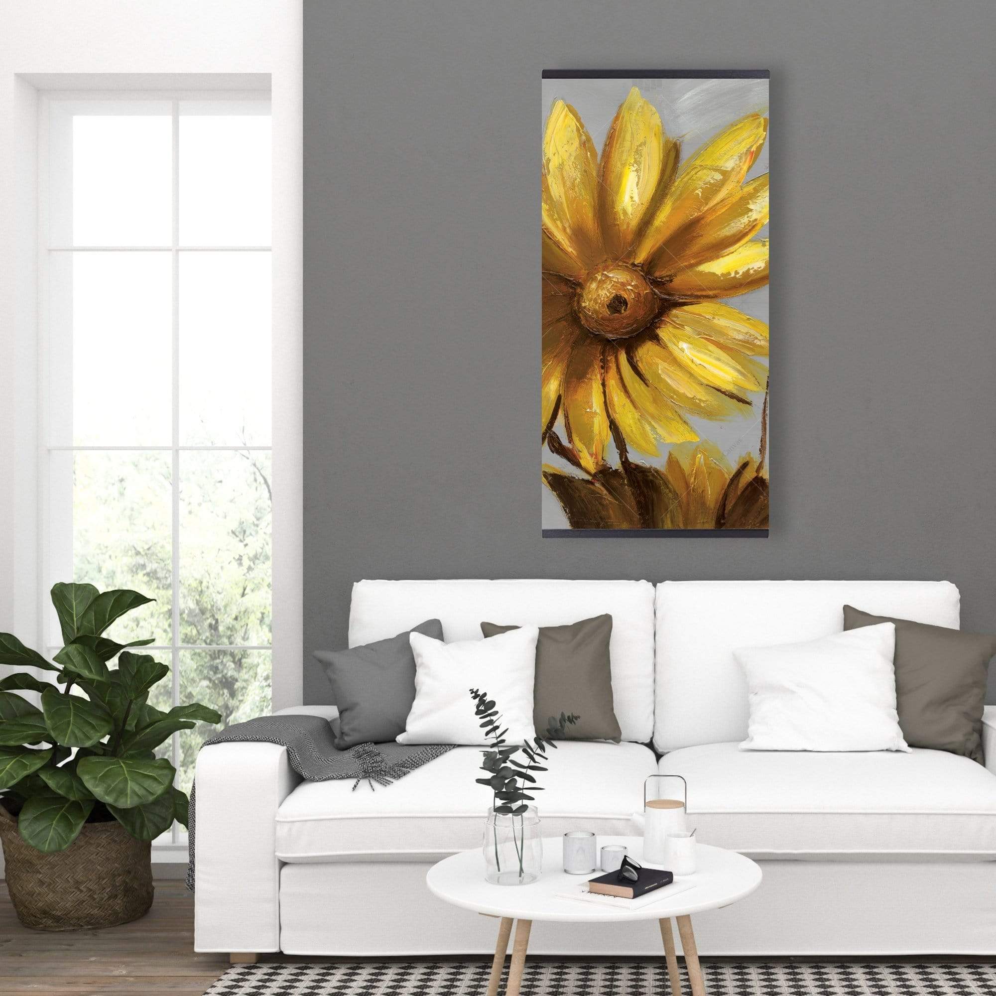 Mountain Arnica Flowers - Wooden Magnetic Frame