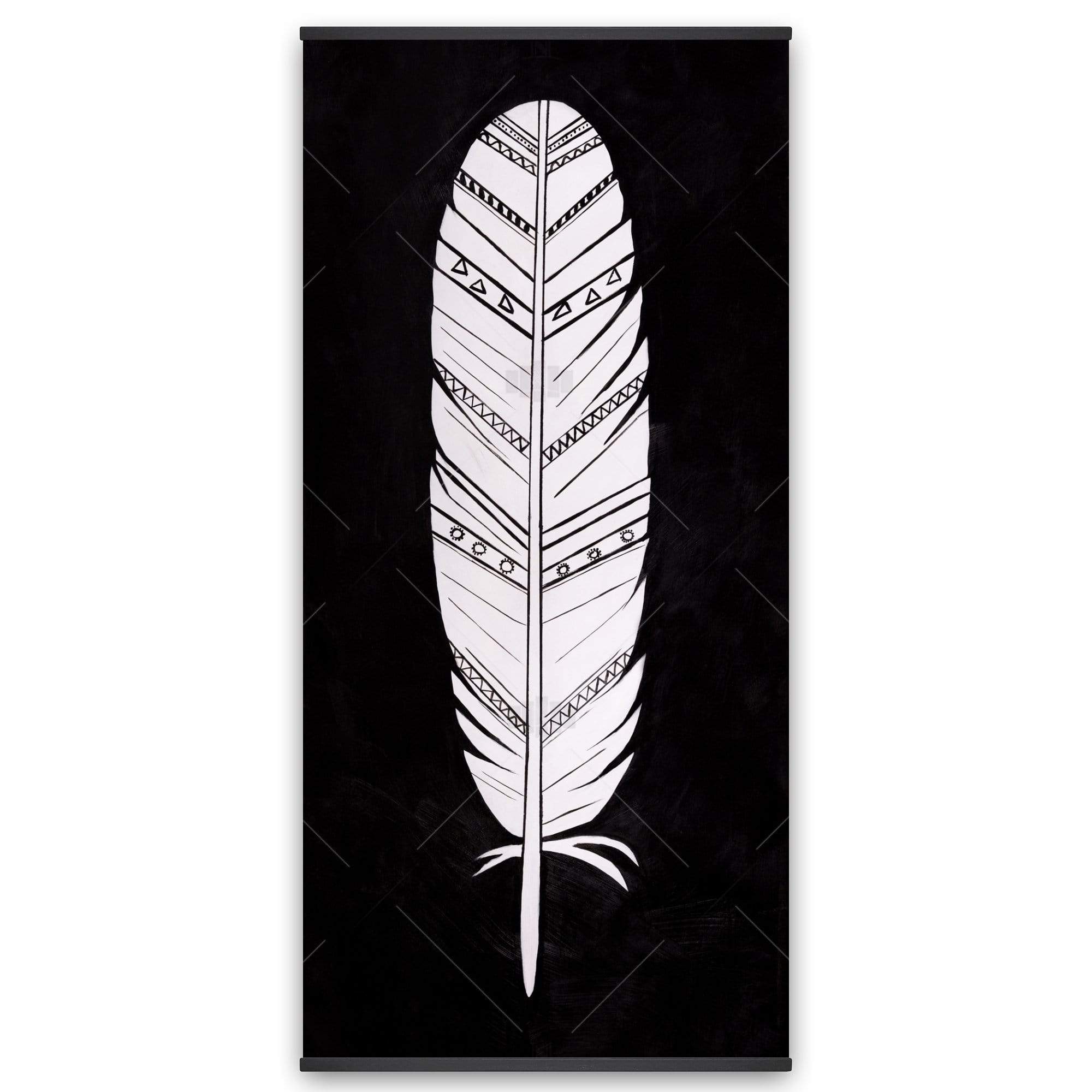 Native American Feather - Wooden Magnetic Frame