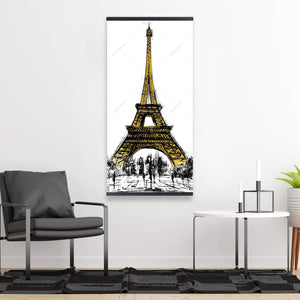 Outline Of Eiffel Tower - Wooden Magnetic Frame